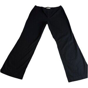 Banana Republic Women's 12 Black Stretch Fabric Trouser‎ Leg Dress Pants